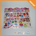 China manufacturer removable dress up puffy sticker
